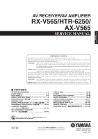 Yamaha RXV-565 - Service Manual 